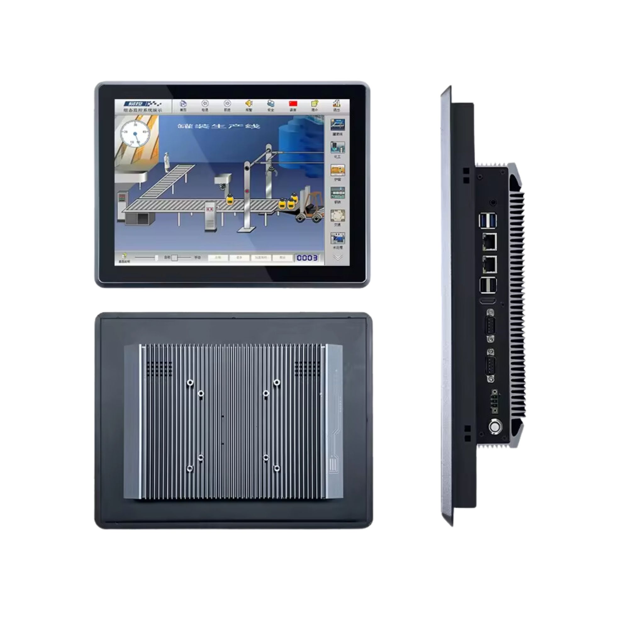 Fanless Industrial All In One Computers Panel Pc