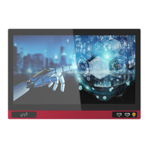 YPC‑QD 23.6 Inch Front I/O Touch Industrial PC, Fully‑Enclosed Aluminum Alloy, Production Line Visualization HMI